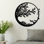 Wallity Night - Escultura de pared de metal negra